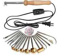SDGBCXD Macchina da Stiro, Macchina for Stirare Fiori Artificiali con 17 Teste, Kit di Strumenti for la creazione Finti in Ottone, Temperatura Regolabile