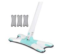 SDGBCXD Mop Rotante, Mocio Bagnato e Asciutto X-Type Mocio Piatto for Lavaggio a Mano Libera con 3 Panni in Microfibra Strumento for la Pulizia Domestica Rotante a 360° for mocio Pigro Riutilizzabile