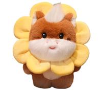 SDGBCXD Peluche, Simpatico Cavallo di Peluche, Morbido con soffice criniera Bianca, Compagno Coccole Kawaii(Brown Sunflower,30cm)