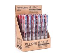 SDGBCXD penna a sfera, Penna a sfera, penna gel a retrattile a con inchiostro a bicolore rosso e blu 0,5 mm(24pcs)