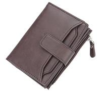 SDGBCXD portafoglio, Portafoglio da uomo in fibra superfine PU in pelle sintetica con porta carte e finestra for documenti d'identità, portafoglio premium(Bruin)
