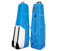SDGBCXD Sacca da Golf, Copertura da Viaggio for Golf for Sacca, Borsa for Carrello Trasporto con Ruote/Serratura a Combinazione, for spedizione for Aereo addensata Pieghevole(Blue)