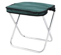 SDGBCXD Sedia pieghevole da esterno, Sgabello da campeggio all'aperto Sedia pesca pieghevole con borsa portatile Mini sedile for barbecue picnic in lega di alluminio(Green)