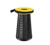 SDGBCXD Sgabello da campeggio, Sgabello da pesca pieghevole portatile restringibile Sgabello telescopico regolabile Sgabello retrattile Outdoorniture Sedie(Yellow)