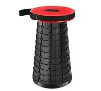 SDGBCXD Sgabello da campeggio, Sgabello da pesca pieghevole portatile restringibile Sgabello telescopico regolabile Sgabello retrattile Outdoorniture Sedie(Red)