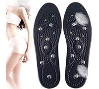 SDGBCXD Solette per Scarpe, Solette Dimagranti for agopressione, Solette Anti-Fatica for Il Sollievo dal Dolore riflessologico(Black,S)