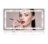 SDGBCXD specchietto cosmetico, con 3 modalità di Luce e 60 LED, Specchio for Il Trucco con Touch Screen dimmerabile for Tutte Le Auto(White)