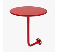 SDGBCXD Tavolo a Parete, Tavolino da caffè Rotondo colorato da Parete, tavolino Galleggiante in Ferro battuto a Forma di L for Cocktail Bar(Red)