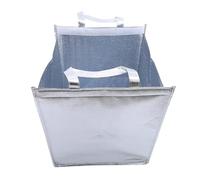 sdgERYEeg borsa termica, 1 pz. Borsa termica for alimenti in alluminio, isolata, for spiaggia, for esterni, pieghevole, for il pranzo e picnic(4inch)
