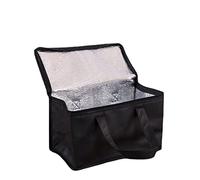 sdgERYEeg borsa termica, Borsa da picnic, borsa termica for alimenti, for il pranzo portatile, for, for in spiaggia, viaggio su strada(Black,21x14x17cm)