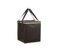 sdgERYEeg borsa termica, Borsa termica impermeabile, cestino da picnic pieghevole, borsa for il pranzo, for pizza portatile(Brown,36x36x22cm)
