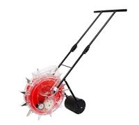 sdgERYEeg Seminatrice a rulli a Spinta Manuale e applicatore di fertilizzanti, seminatrice a File for Mais, for soia, Arachidi, Cotone, 7 ugelli(8 Nozzles)