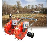 sdgERYEeg Seminatrice di precisione Portatile a Doppia Fila for Mais, Cotone, soia, Arachidi, distributore Semi for Agricoltura da Giardino, 7 bocche
