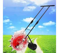 sdgERYEeg Seminatrice Manuale, seminatrice da Giardino a Spinta, Rullo for Semina e applicatore di fertilizzanti, a File, for Mais, spanditrice(8 Nozzles)