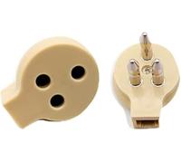 SDGstore JOIN Adattatore TELEFONICO da Spina E Presa TRIPOLARE A Presa MODULARE Plug RJ11 6 Poli 2 CONTATTI