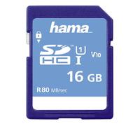 SDHC 16 GB classe 10 UHS-I 80 MB/S, confezione sottile