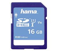 SDHC 16GB Class 10 UHS-I 80MB/S, Schmale Verpackung