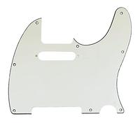 sdhengyee Battipenna a 8 fori per chitarra elettrica Fender American Standard Telecaster americana, stile moderno, 3 strati, bianco