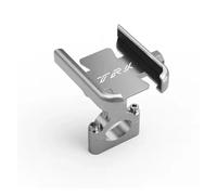 SDHKHAS Supporto per telefono in lega di alluminio per mot Per TRK 502X TRK251 TRK502 Tutti Gli Accessori Tutte Le Stagioni Supporto Telefono Cellulare Da Manubrio Moto GPS(Handlebar Silver)