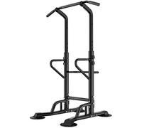 SDHYL Power Tower Dip Station Barra Sollevamento Impugnature per Flessioni Trazioni Addominale e Schiena Regolabile di Forza per Allenamento Fitness Adatto per Palestra Domestica Allenarsi a Casa