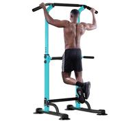 SDHYL Power Tower - Stazione di trazioni regolabili in altezza per allenamento addominale, per principianti, professionisti, fitness, colore: blu/nero