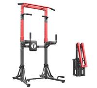 SDHYL Stazione di immersione pieghevole Power Tower Dip, barra di trazioni indipendente, altezza regolabile, stazione di forza multifunzionale per la casa