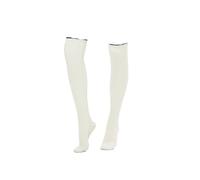 SDIUAKBV Calzini in Neoprene Calzini da sub lunghi donna in neoprene 2 mm, for tenere al caldo, stivali snorkeling e immersioni in apnea, sopra il ginocchio, rosa, bianco nero, for nuoto(White,S)