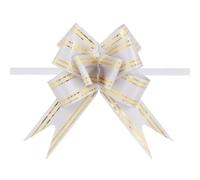 SDIUAKBV Fiocchi Self Pull Nastro Fiocchi for Confezioni Regalo, 20 Pezzi/Set, Decorazioni Colorate for Feste di Compleanno, Matrimoni, Halloween e Natale, Fatte a Mano, for Fai da Te(Silver)