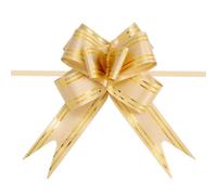 SDIUAKBV Fiocchi Self Pull Nastro Fiocchi for Confezioni Regalo, 20 Pezzi/Set, Decorazioni Colorate for Feste di Compleanno, Matrimoni, Halloween e Natale, Fatte a Mano, for Fai da Te(Gold)