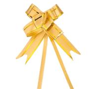 SDIUAKBV Fiocchi Self Pull Nastro Fiocco da Tirare 10/20/50/100 Pezzi Mini Confezione Regalo for Feste di Compleanno Festa della Mamma Halloween Natale Decorazione for Matrimoni(Mini -Gold,50PCS)