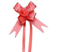 SDIUAKBV Fiocchi Self Pull Nastro Fiocco da Tirare 10/20/50/100 Pezzi Mini Confezione Regalo for Feste di Compleanno Festa della Mamma Halloween Natale Decorazione for Matrimoni(Mini Rose-Red,10PCS)