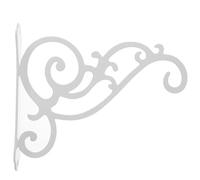 SDIUAKBV Ganci per Vasi da Fiori Elegante supporto for vaso da fiori appendere alla parete, stabile gancio in metallo for piante, robusta mangiatoia for uccelli Per il giardino(White-L)