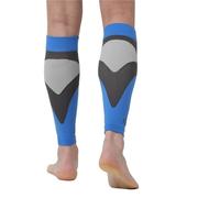 SDIUAKBV Manicotti Compressivi per le Gambe 1 paio di calze a compressione for le gambe, manicotti supporto for polpacci for alleviare il dolore Per lo sport(Blue,L)