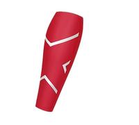 SDIUAKBV Manicotti Compressivi per le Gambe 1 paio di calze a compressione for polpacci for uomo e donna - Calze senza piede for gamba for periostite tibiale Per lo sport(Red,M)