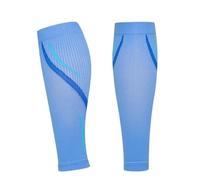 SDIUAKBV Manicotti Compressivi per le Gambe 1 paio di calze a compressione for polpacci for uomo e donna (20-30 mmHg), a for gambe senza piede Per lo sport(Blue,L-XL)