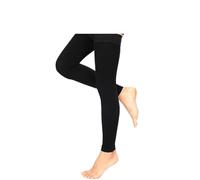 SDIUAKBV Manicotti Compressivi per le Gambe 1 paio di calze supporto for coscia a compressione da donna, 20-30 mmHg, con fascia in silicone Per lo sport(Type1-Black,S)