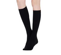 SDIUAKBV Manicotti Compressivi per le Gambe 1 paio di calze supporto for coscia a compressione da donna, 20-30 mmHg, con fascia in silicone Per lo sport(Type2-Black-3,M)