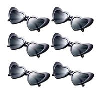 SDIUAKBV Occhiali a Cuore 6/12 pezzi occhiali da sole a cuore matrimonio for ospiti addio al nubilato bomboniere for donne Per l'estate