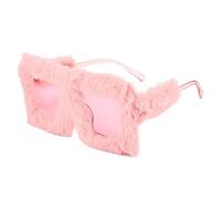 SDIUAKBV Occhiali a Cuore Occhiali da sole oversize in peluche, tonalità for le donne, soffici occhiali, novità for feste cosplay Per l'estate(Color 07)