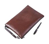 SDIUAKBV Pochette Uomo Pochette da uomo Portadocumenti Tasca Tablet Sotto Per viaggiare(Brown)