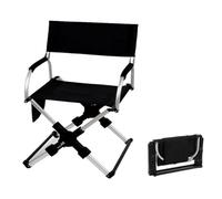 SDIUAKBV Sedia da Regista Pieghevole Sedia da regista for esterni, sedia campeggio pieghevole in lega di alluminio, leggera e portatile, for viaggi piacere, esterno(Black)