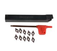 SDJCR1212H07 Tornio Tornire Attrezzo Supporto Alesatura Bar&10X DCMT0702 Carburo