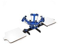 SDKEHUI Silk Screen Printing Machine 4 Colore 2 Stazione Screen Printing Machine Stampa Serigrafica Macchina da Stampa T-Shirt Removibile