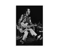 SDKLGNOPQB Poster decorativo da parete su tela, motivo: Chuck Berry, con pioniere della musica, stampa moderna, per camera da letto, 20 x 30 cm