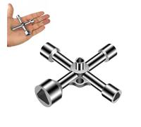 SDKZBFC 4 Modi 5 Dimensioni interne 7mm/10mm/12mm/13mm/18mm Chiave Multifunzionale, Chiave Master, Chiave Multifunzionale, Chiave Universale Per Contatore Del Gas Elettrico, Armadio, Radiatore