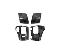 SDLDCVXZ Copertura Decorativa for fanale Posteriore con Angolo Avvolgente for Ruota Anteriore Auto, Compatibile con Jeep Wrangler JK 2007 2008 2009 2010 2011-2017(A Set 4 PCS)