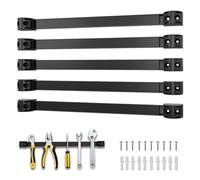 SDLDEER Barra magnetica per attrezzi, 5 pezzi, set di barre magnetiche da 40 cm, supporto magnetico da parete per cucina, garage, officina