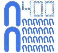 SDLDEER Distanziatori per piastrelle a ferro di cavallo, 400 pezzi, 1,5 mm, a forma di U, cunei livellatori, in plastica, sistema di livellamento per piastrelle, spessori per piastrelle per pareti e