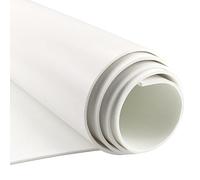 SDLDEER Piastra in schiuma di neoprene autoadesiva multifunzione, rotolo di schiuma, isolamento acustico, antiscivolo, assorbimento degli urti, bianco, 300 mm (larghezza) x 3 mm (profondità) x 3 m (L)