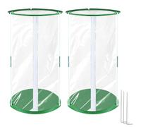 SDLDEER Serra piccola, set da 2 pezzi, 53 x 30 cm, mini serra per piante in | Tenda da svernamento in PVC trasparente per piante, protezione da vento, pioggia e gelo su balcone, terrazza e giardino